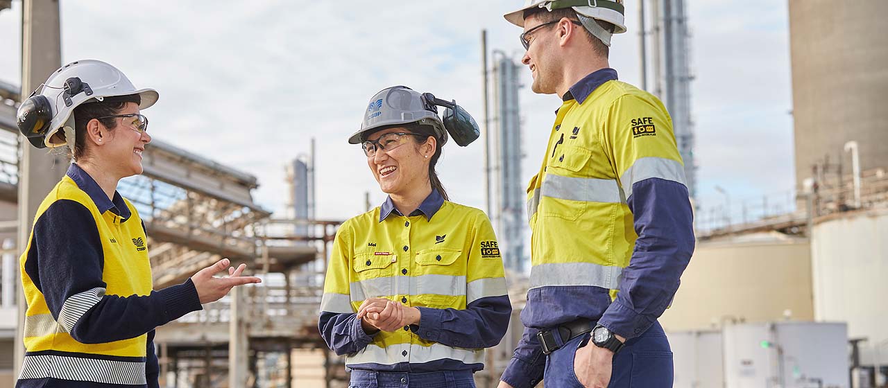 CSBP employees outside plant